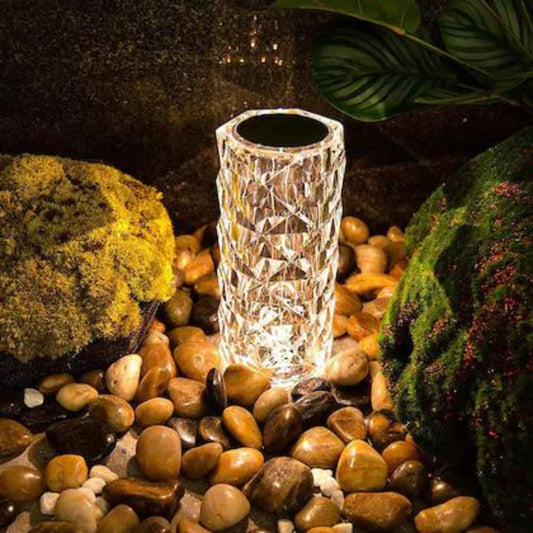 16 Colors LED Crystal Lamp Bedroom Rose Light Touch Table Lamps